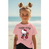 New Shine Sepette 6 Ve Üzeri Alımlarda 1 Tişört Hediyedir - Helo Kıtty Baskılı Baskılı Oversize Çocuk T-shirt
