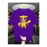 New Shine Sepette 6 Ve Üzeri Alımlarda 1 Tişört Hediyedir - Pikachu Kostumlu Luffy Baskılı Oversize T-shirt