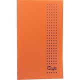 New Style Çizgili 40 Yaprak Plastik Kapak A4 Boy Defter - Açık Turuncu