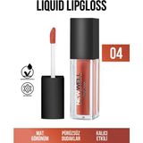 New Well 04 Pembe Liquid Lipgloss Kalem Formda A Vitamini ile Pürüzsüz Dudaklar İçin