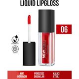 New Well 06 Krem Liquid Lipgloss Pembe Renkli C Vitamini ile Nemlendirici Etki Sağlar
