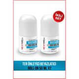 New Well 2 Adet Ter Önleyici Beyazlatıcı Roll-On 50 ml Ferah Koku ile Unisex Kullanıma Uygun - 100 ml