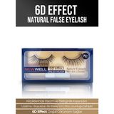 New Well 6D Effect P01 Doğal Takma Kirpik Hacim ve Belirginlik Kazandıran Hafif Sentetik