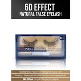 New Well 6D Effect Takma Kirpik P03 Doğal Görünüm İçin Yeniden Kullanılabilir Hafif Kirpik