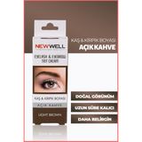 New Well Açık Kahve Kaş&Kirpik Boyası Kutulu Doğal Görünüm ve Uzun Süre Kalıcılık