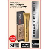 New Well Derma Makeup Cover 05 Platinium Yoğun Kapatıcı Fondöten SPF 15 Porselen Görünüm