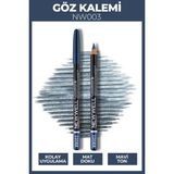NEW WELL Göz Kalemi NW003 Mavi Ton Mat Doku Kolay Uygulama 8680923304427