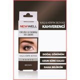 New Well Kahverengi Kaş & Kirpik Boyası Doğal Görünüm Sağlayan Uzun Süre Kalıcı Makyaj Ürünü 8680923320922