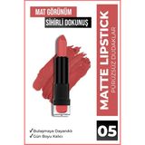 New Well Kırmızı Mat Stick Ruj – Kadife Dokunuşlu, Uzun Süre Kalıcı, Yoğun Renk Etkili, 1 Adet - Lipstick 05