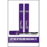 New Well Lift Me Up Volume Maskara 2x Hacim Verici 8 ml Şeffaf Doğal Görünüm İkili Set