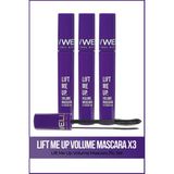 New Well Lift Me Up Volume Maskara 8 ml Hacim Verici Suya Dayanıklı Üçlü Set - Şeffaf