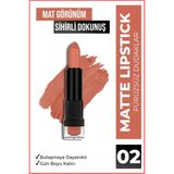 New Well Likit Ruj 02 Kırmızı Stick Formda Parlak Etki - Lipstick 02