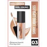 New Well Likit Ruj 03 Kırmızı – Parlak Görünüm, Yüksek Örtücülük, Nemlendirme ve Uzun Süre Kalıcı Renk - Shiny Liquid Lipstick - 03