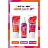 New Well Make-Up Station Be Proud Treat Yourself Travel Body Care Set | 3’lü Seyahat Vücut Bakım Seti