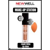 New Well Newwell Make Up Station Liquid Lipgloss 05 & Makyaj Süngeri Hediye