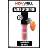 New Well Newwell Make-up Station Matte Lıpstick 02 & Makyaj Süngeri Hediye