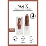 New Well Nue x Silkly 04 Nude Kahve Mat Ruj İpeksi Doku ve Belirgin Dudaklar İçin