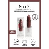 New Well Nue X Silkly Matte Lipstick Plum Brown 05, Nuexsilky