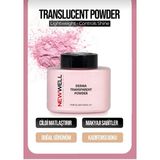 New Well Pembe Transparan Pudra Cildi Matlaştıran Ipeksi Doku ile Makyajı Sabitler