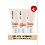 New Well Rice Ginseng Sunscreen SPF50+ 3x50 ml Pirinç Özlü Güneş Kremi