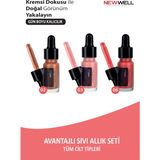 New Well Sıvı Allık Seti (Sedefli) Tüm Cilt Tipleri İçin 3 Parça Renkli Vegan Ürün