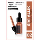 New Well Sıvı Allık Turuncu Kremsi Doku Işıltılı Etki Yüksek Pigment No:02