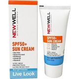 New Well SPF50+ Sun Cream 50 ml – Yüksek Koruma Güneş Kremi Uva Uvb & Mavi Işık Korumalı Nemlendirici Etkili