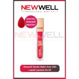 New Well Studio Make Over 24H Matte Lıquid Lipstick No.03 & Makyaj Süngeri Hediye