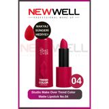 New Well Studio Make Over Trend Color Matte Lipstick No.04 & Makyaj Süngeri Hediye