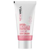 New Well Tüm Ciltler İçin Ton Eşitleyici Yüksek Korumalı Spf+50 Aydınlatıcı Pembe Yüz Güneş Kremi 50 Ml. T
