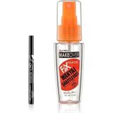 New Well Ultra Black Kalem Eyeliner+Make Over Makyaj Fixator 50 ml