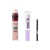 New York Anti Age Eraser Kapatıcı - 05 Brighten & New York Super Brow Glue Kaş Sabitleyici Maskara & Tattoo Mini Jel Göz Kalemi Hediyeli - 0,5 gr