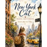 New York Cat Travel Sketchbook: Wander Softly, Dream Boldly