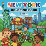 New York Coloring Book For Kids: Exciting and Fun New York Coloring Pages for Kids Featuring Famous American Landmarks and City Scenes - A Perfect USA ... Ages 7+ (Travel & Color Adventures, Band 2)