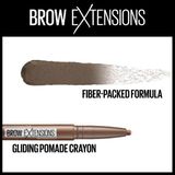 New York Kaş Uzantıları Fiber Pomade Pastel Boya Kaş Makyajı, 260 Koyu Kahverengi - Çok Renkli