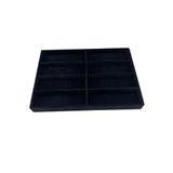 New York Model Süet Kumaş Siyah Renk 34/24 Cm Bölmeli Çekmece Içi Gözlük Standı