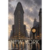NEW YORK NOTEBOOK: Flatiron Building Sharp Angles, Timeless Vision. 27Lines