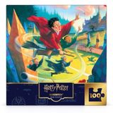 New York Puzzle Company - Harry Potter Quidditch Mini - Mary GrandPré'den Aile Oyun Geceleri için 100 Parça Yapboz