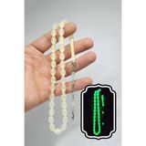Newa Jewellry Kedi Gözü Tesbih Karanlıkta Parlayan Fosforlu Kedigözü Tesbih