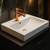 Newarc Aqua Beyaz Delikli Lavabo 60x46 Cm AQU.L.060