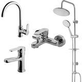 Newarc Domino Duş Ünitesi, Domino Banyo,lavabo,evye Bataryası 440615-971521-971511-971531