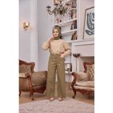 Neways 1130-denim Parça Boya Püsküllü Pantolon Haki