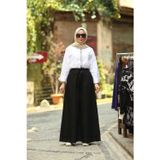 Neways 1138-denim Lastikli Bol Paça Pantolon Siyah