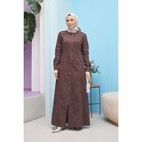 Neways 6463-BATTAL Denim Ferace Kahve - Kahverengi - 48