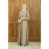 Neways 6482-MODAL A Pileli Elbise Vizon - 38