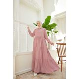 Neways 6531-BERLIN Kapşonlu Reglan Kollu Elbise Pudra - 38
