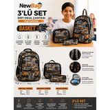 Newbag Basketbol Erkek Çocuk Sırt Ilkokul Çantası-3'lü Set (Yeni Sezon) - Gri