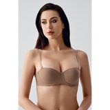 NEWBRA LINGERIE Kadın Destekli B Cup Sütyen, 337055 - 90 - Cappuccino