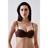 NEWBRA LINGERIE Kadın Destekli B Cup Sütyen, 337055 - 90 - Kahverengi