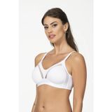 Newbra Lıngerıe Kadın Tül Detay Toparlayıcı Sütyen | Beyaz 706